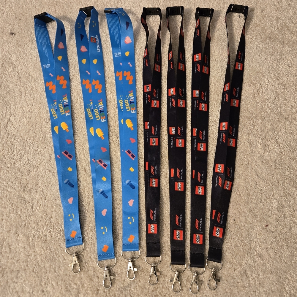 Lot Of 7 LegoLand And Lego Discovery Lanyards